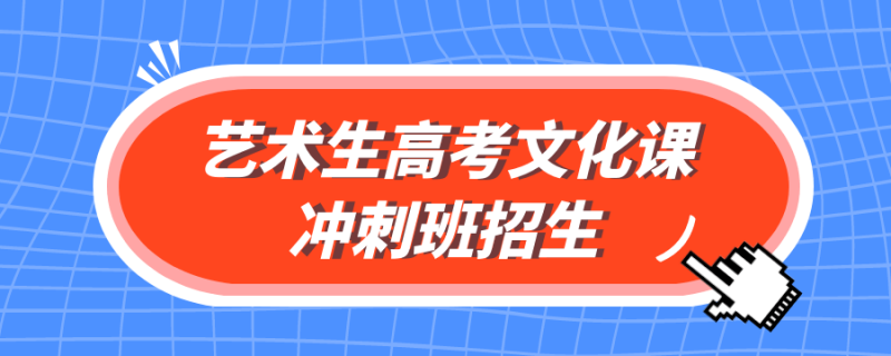 藝術生高考文化課沖刺班招生啦