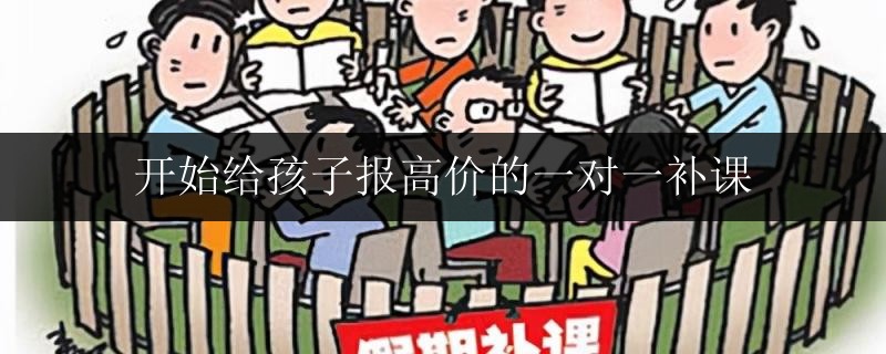 開始給孩子報(bào)高價(jià)的一對一補(bǔ)課