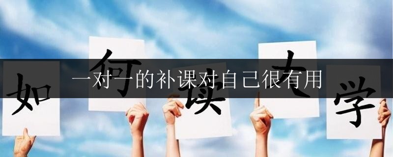 一對一的補(bǔ)課對自己很有用