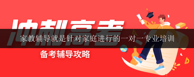 家教輔導(dǎo)就是針對家庭進行的一對一專業(yè)培訓(xùn)