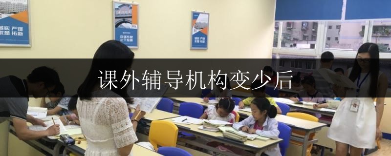 課外輔導(dǎo)機構(gòu)變少后