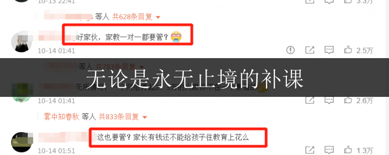 無(wú)論是永無(wú)止境的補(bǔ)課