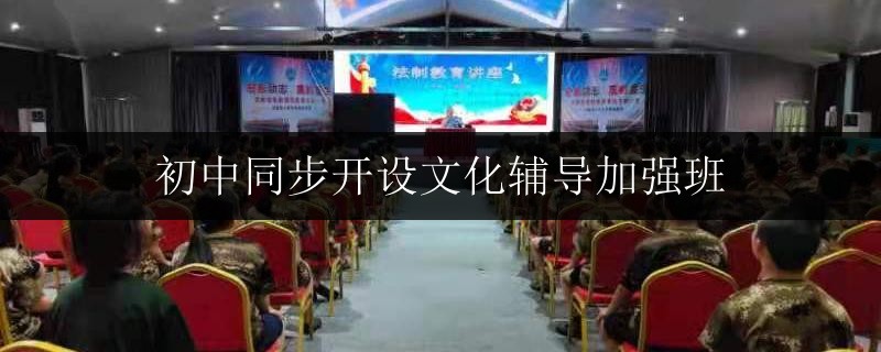 初中同步開設(shè)文化輔導加強班