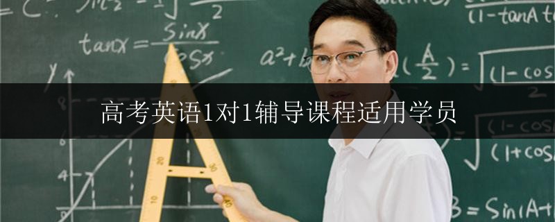 高考英語1對1輔導課程適用學員