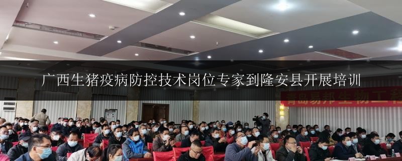 廣西生豬疫病防控技術(shù)崗位專家到隆安縣開展培訓(xùn)