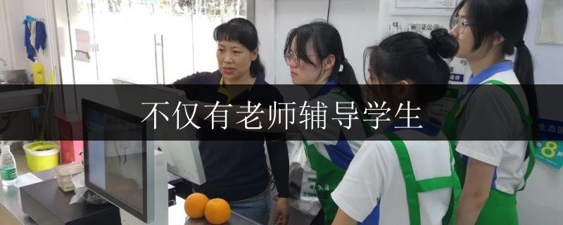 不僅有老師輔導學生
